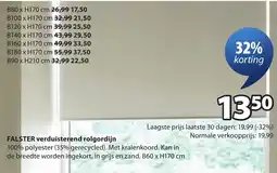 Jysk Falster verduisterend rolgordijn aanbieding