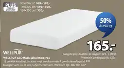 Jysk Wellpur glomma schuimmatras aanbieding