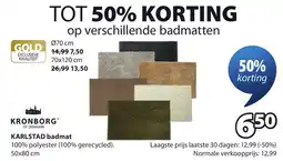 Jysk Kronborgⓡ karlstad badmat aanbieding