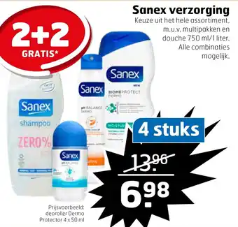 Trekpleister Sanex verzorging aanbieding