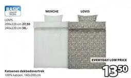 Jysk Katoenen dekbedovertrek aanbieding