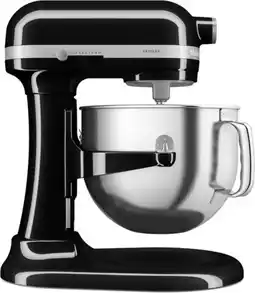 Bol.com KitchenAid Artisan 5KSM70SHXEOB - Staande mixer 375 W - 6.6L kom - Zwart aanbieding