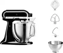 Bol.com KitchenAid Artisan KSM185 keukenmachine - Zwart - 5KSM185PSEOB aanbieding