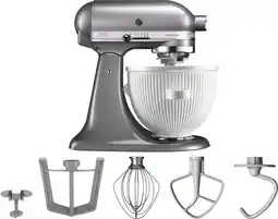 Coolblue KitchenAid Artisan Mixer 5KSM125 Contourzilver + IJsbereider aanbieding