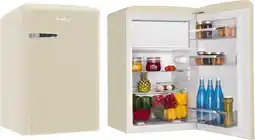 Bol.com Amica Retro - Tafelmodel Koelkast met vriesvak *** AR1112C - Crèmekleur ( Beige ) aanbieding