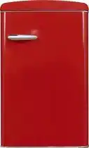 Bol.com Exquisit RKS120-V-H-160FR - Tafelmodel Koelkast - Retro - LED Verlichting - 122 Liter - 41dB - Rood aanbieding