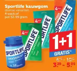 Coop Sportlife kauwgom aanbieding