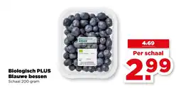 PLUS Biologisch PLUS Blauwe bessen aanbieding