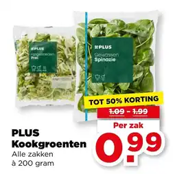 PLUS PLUS Kookgroenten aanbieding