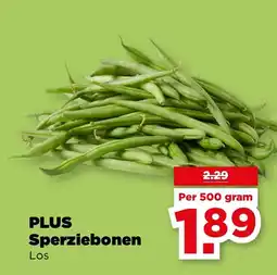 PLUS PLUS Sperziebonen aanbieding