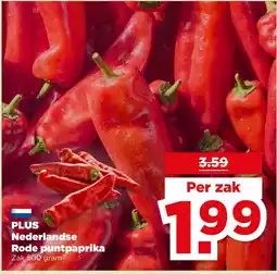 PLUS PLUS Nederlandse Rode puntpaprika aanbieding