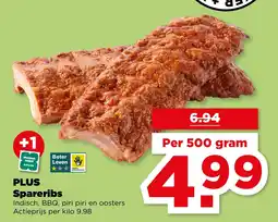 PLUS PLUS Spareribs aanbieding
