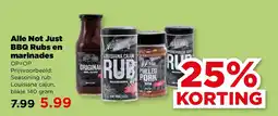 PLUS Alle Not Just BBQ Rubs en marinades aanbieding