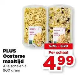 PLUS PLUS Oosterse maaltijd aanbieding