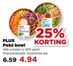 PLUS PLUS Poké bowl aanbieding