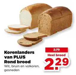 PLUS Korenlanders van PLUS Rond brood aanbieding
