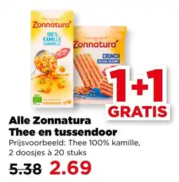 PLUS Alle Zonnatura Thee en tussendoor aanbieding