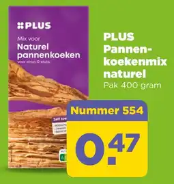 PLUS PLUS Pannenkoekenmix naturel aanbieding
