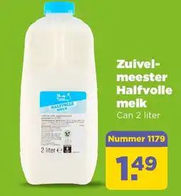 PLUS Zuivelmeester Halfvolle melk aanbieding