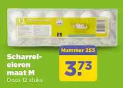 PLUS Scharreleieren maat M aanbieding