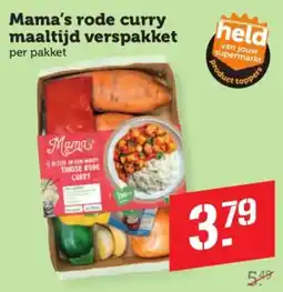 Coop Mama's rode curry maaltijd verspakket aanbieding