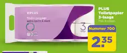 PLUS PLUS Toiletpapier 3-laags aanbieding
