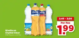 PLUS Rivella en Crystal Clear aanbieding