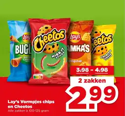 PLUS Lay's Vormpjes chips en Cheetos aanbieding