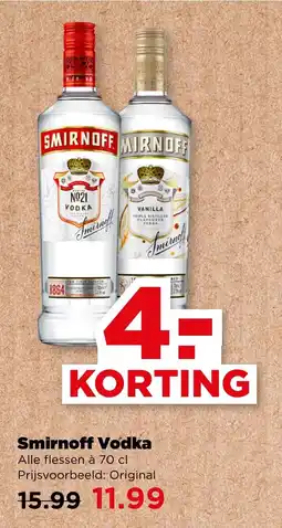 PLUS Smirnoff Vodka aanbieding