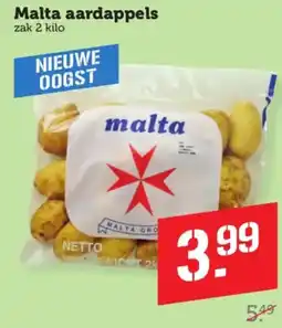 Coop Malta aardappels aanbieding