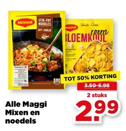 PLUS Alle Maggi Mixen en noedels aanbieding