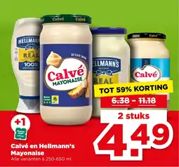 PLUS Calvé en Hellmann's Mayonaise aanbieding