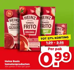PLUS Heinz Basis tomatenproducten aanbieding
