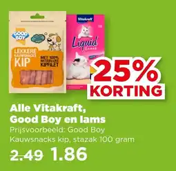 PLUS Alle Vitakraft, Good Boy en lams aanbieding