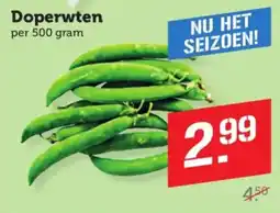 Coop Doperwten aanbieding