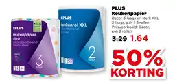 PLUS PLUS Keukenpapier aanbieding