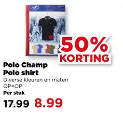 PLUS Polo Champ Polo shirt aanbieding
