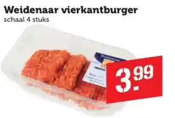 Coop Weidenaar vierkantburger aanbieding