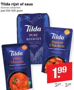 Coop Tilda rijst of saus aanbieding