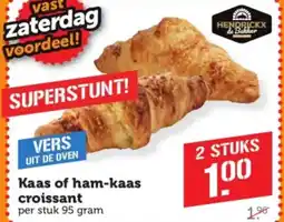 Coop Kaas of ham-kaas croissant aanbieding