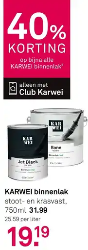 Karwei Karwei binnenlak aanbieding