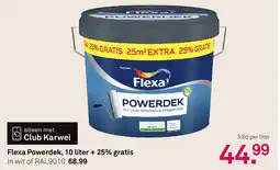 Karwei Flexa Powerdek, 10 liter + 25% gratis aanbieding