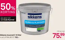 Karwei Sikkens muurverf aanbieding