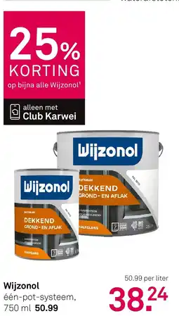 Karwei Wijzonol aanbieding
