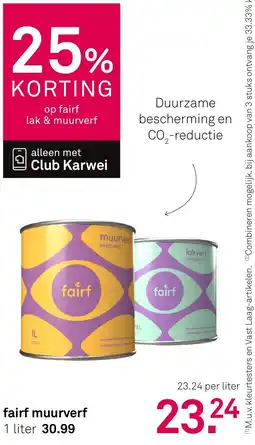 Karwei Fairf muurverf aanbieding