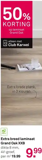 Karwei Extra breed laminaat Grand Oak XXB aanbieding