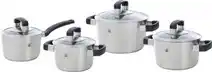 Bol.com BK Conical Cool Glas Pannenset - 4 delig + deksels - RVS aanbieding