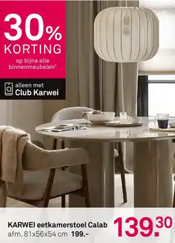 Karwei Karwei eetkamerstoel calab aanbieding