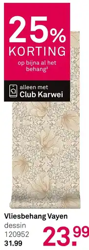 Karwei Vliesbehang Vayen aanbieding