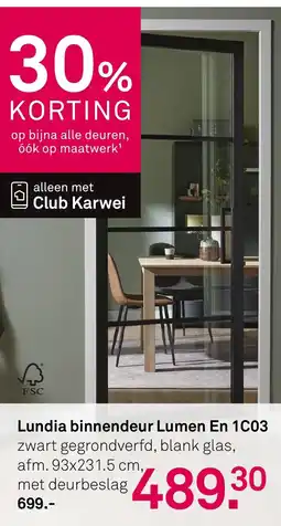 Karwei Lundia binnendeur Lumen En 1C03 aanbieding